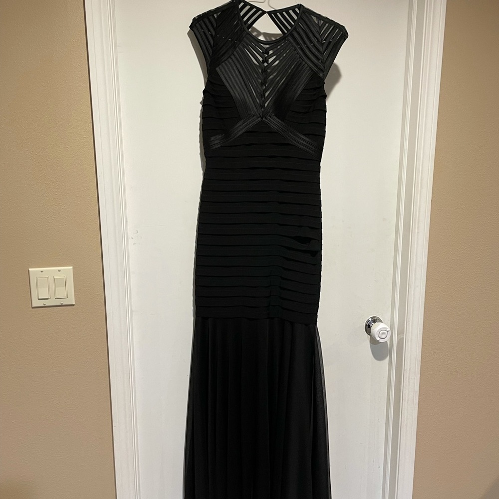 Betsy and Adam size 10 black gown - new with tags